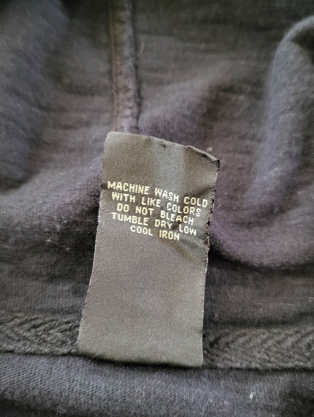 Lucky Brand Short Sleeve Cropped Hoodie Women's Size L Black Bird Embroidery Y2K - Picture 3 of 11